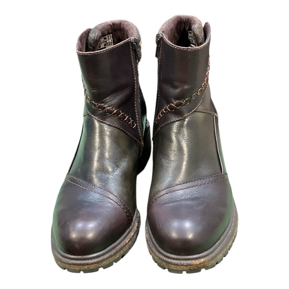 Earth Elements Taylen Boot Lug Sole Patchwork Ankle Boots Size 10. - Picture 2 of 9